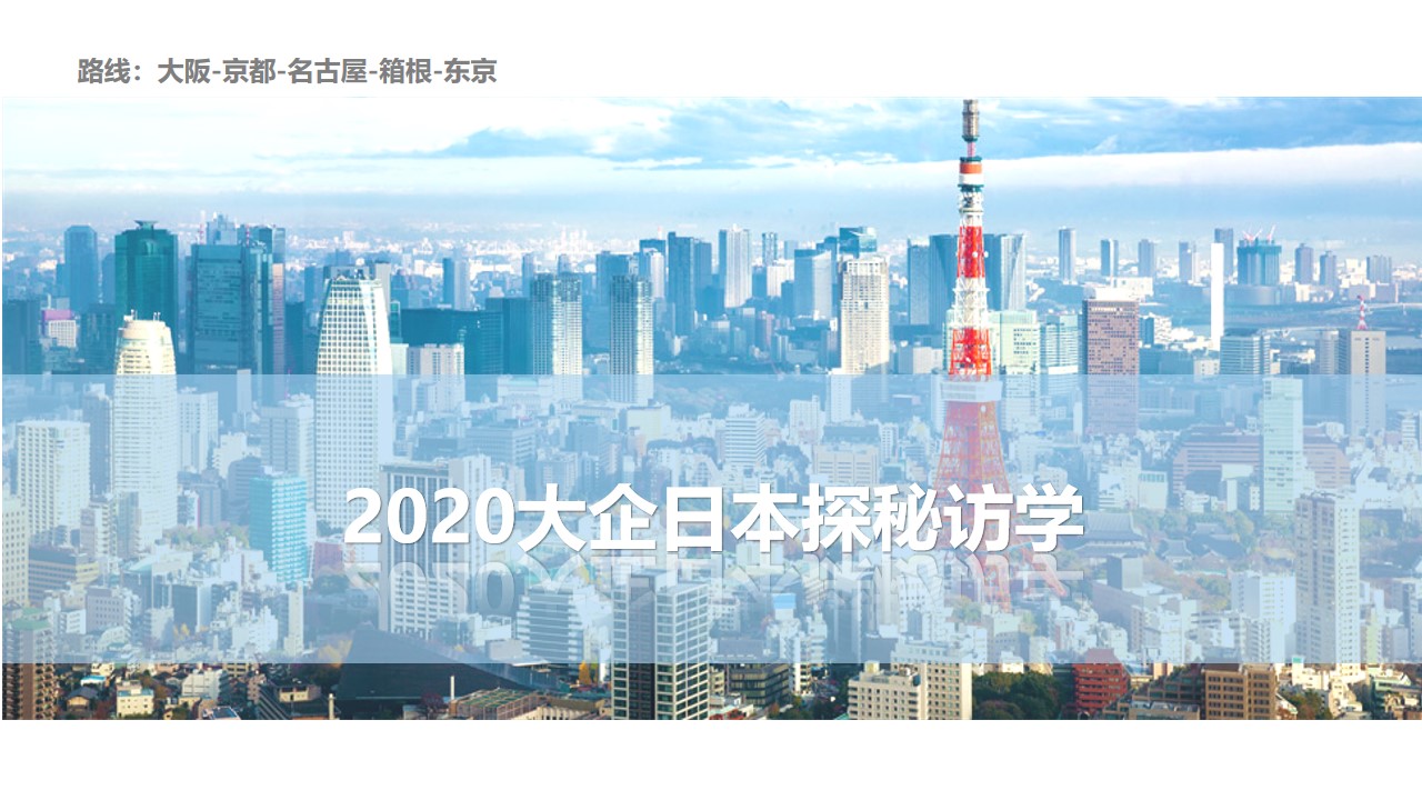 2020大企日本探秘访学